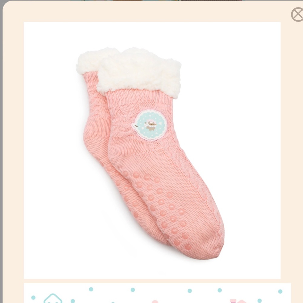 pusheen cozy slipper socks